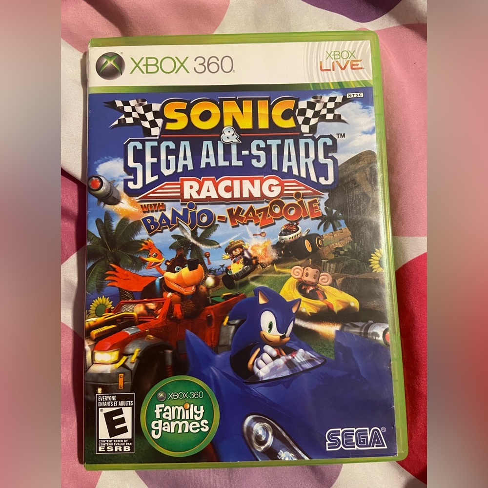 Xbox 360 Sonic Sega All-Stars Racing With Banjo-Kazooie